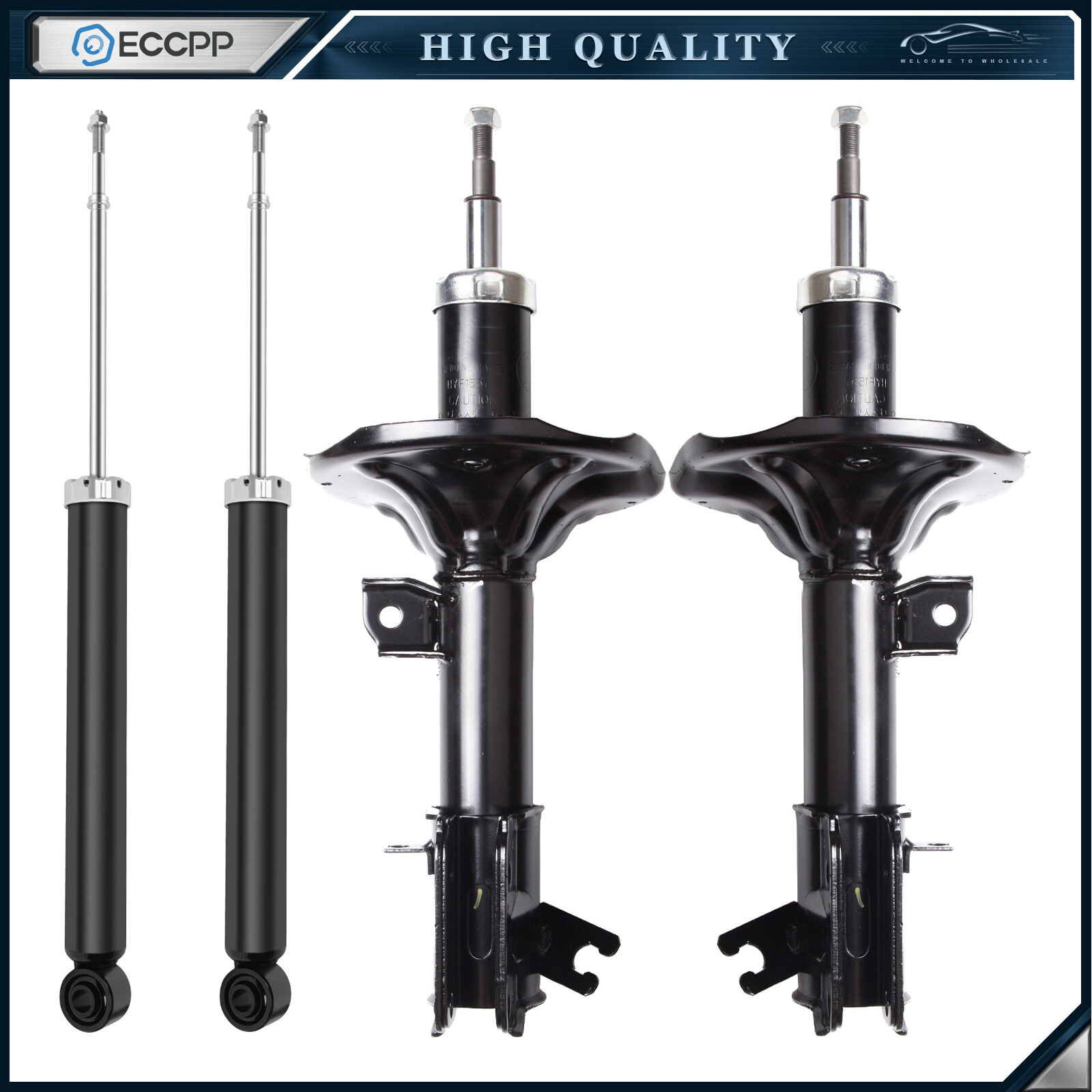 Front Rear Struts Shocks For 01-2006 Hyundai Santa Fe 2.4L 2.7L 3.5L Left Right