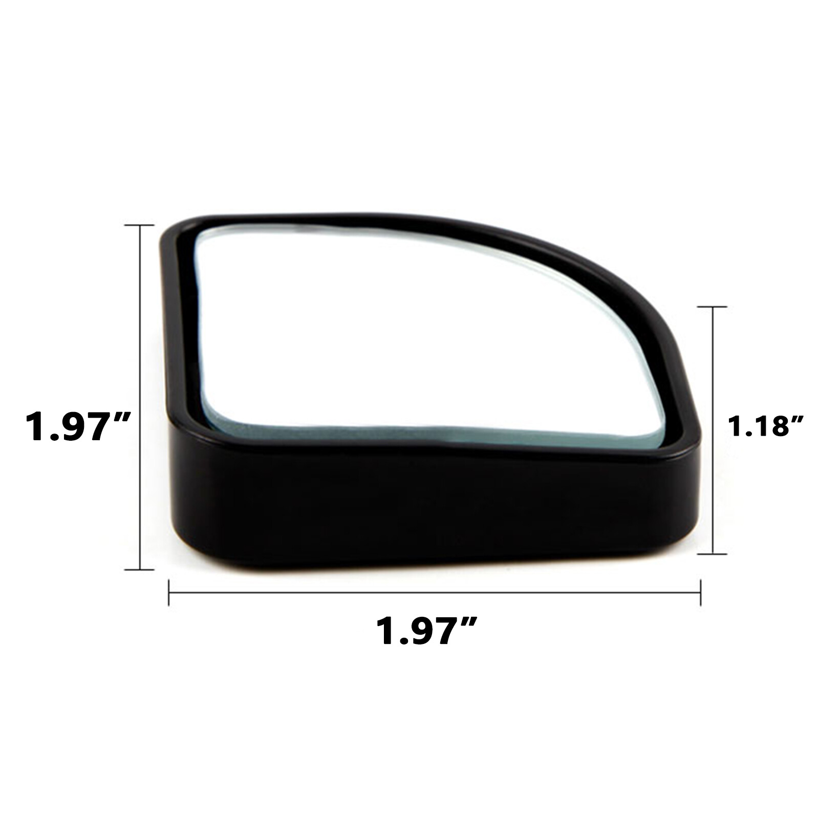 Rear View Adjustable Angle Mirrors Set Blind Spot Fan-shaped Auxiliary Convex