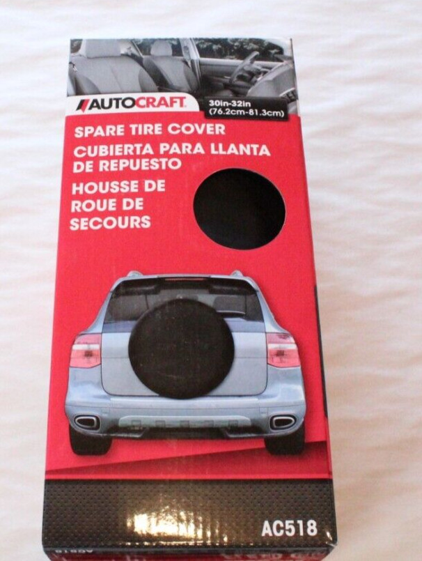 Autocraft AC518 Black Spare Tire Cover 30″- 32″