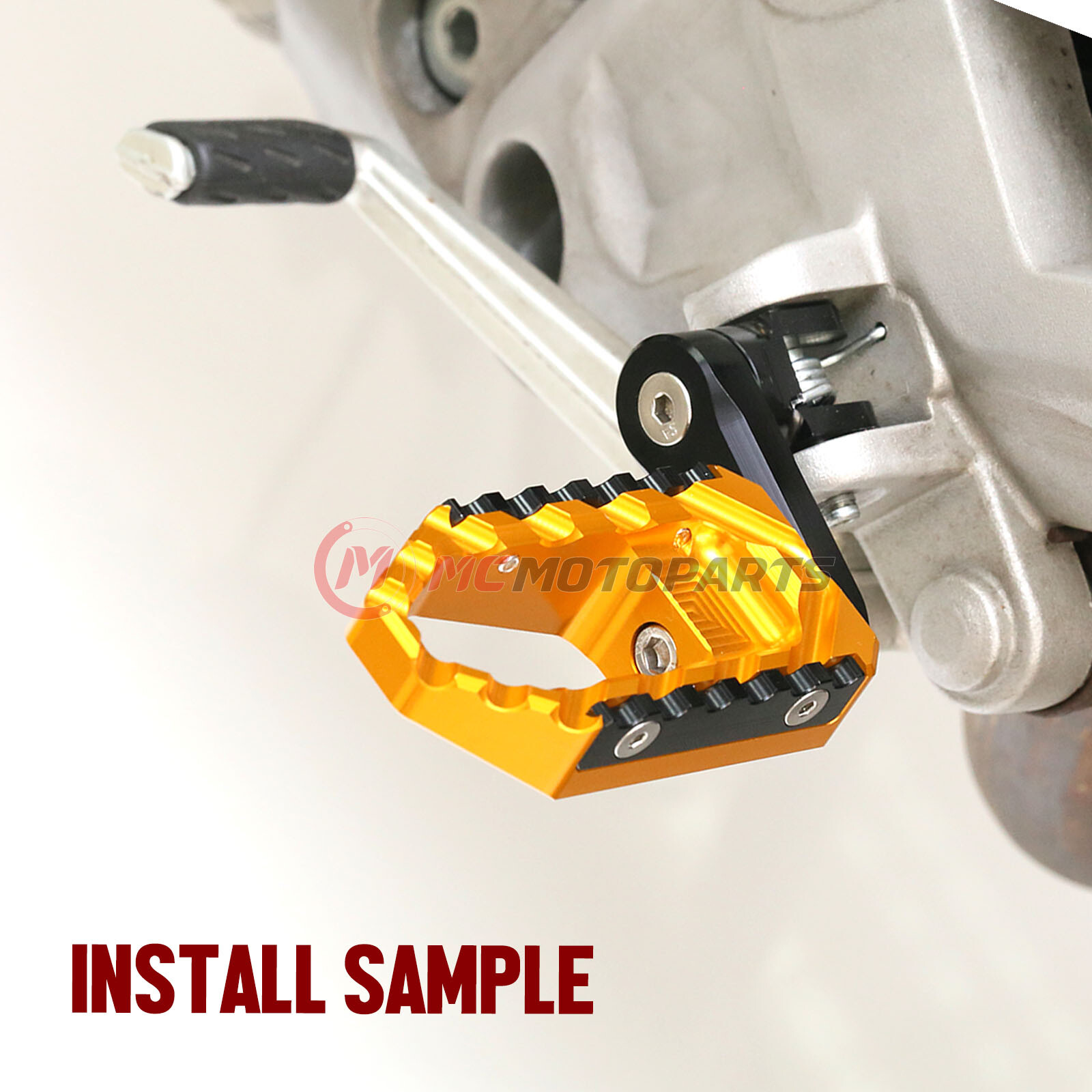 Gold TRC 40mm Adjustable Front Footpegs For Yamaha MT-09 21 22 23 24