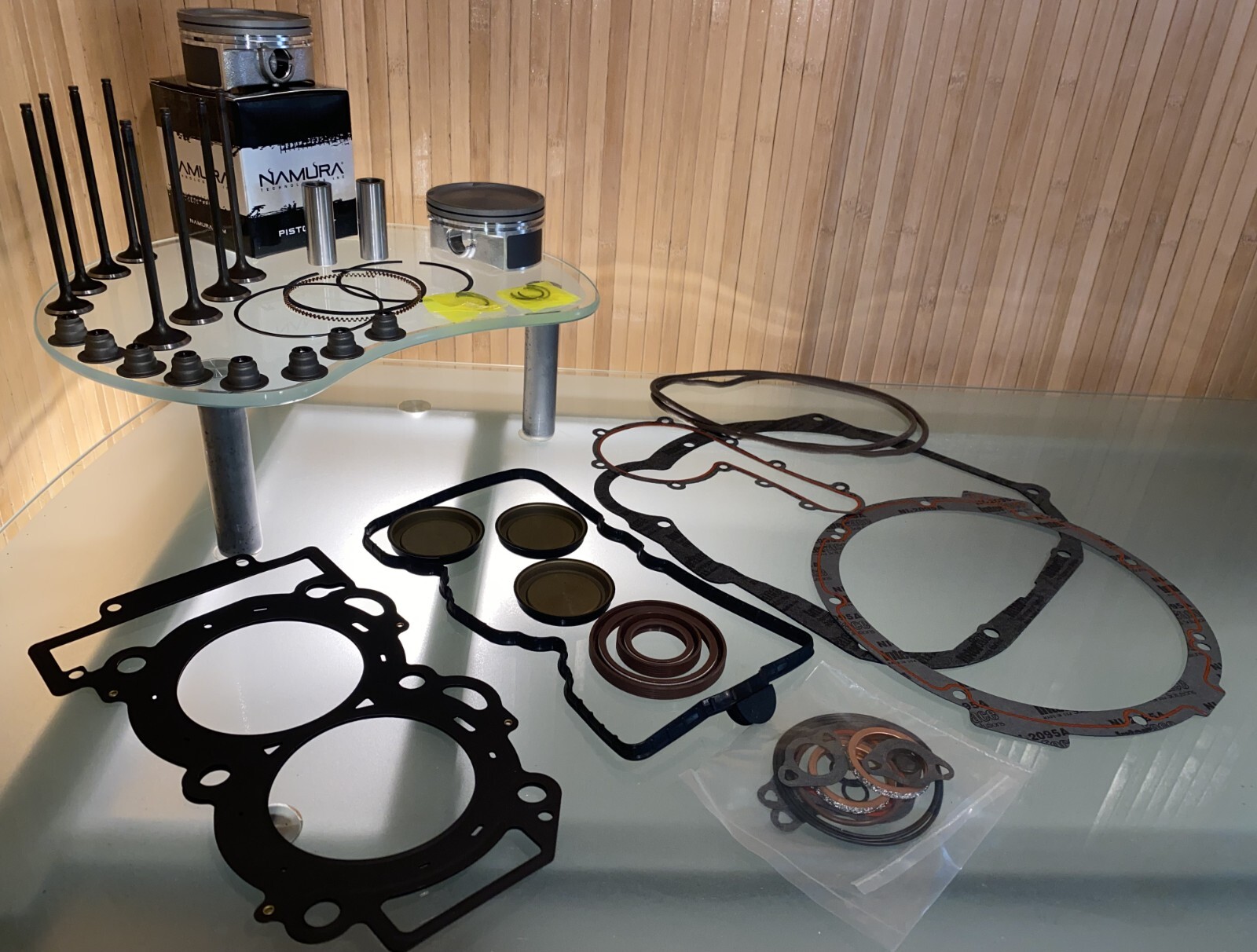 2009-22 POLARIS Sportsman 850 Top End Rebuild Kit / Pistons + Gaskets + VALVES