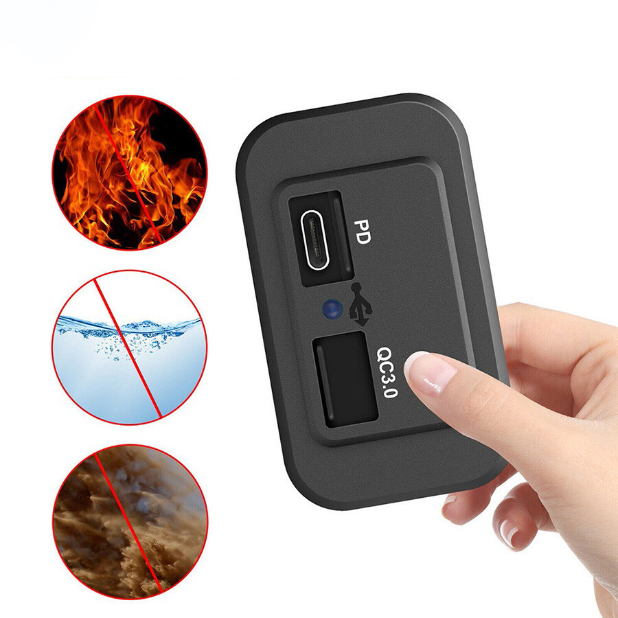 2 USB Car Charger Socket Adapter QC 3.0 Fast Charging Car Accessories Dustproof