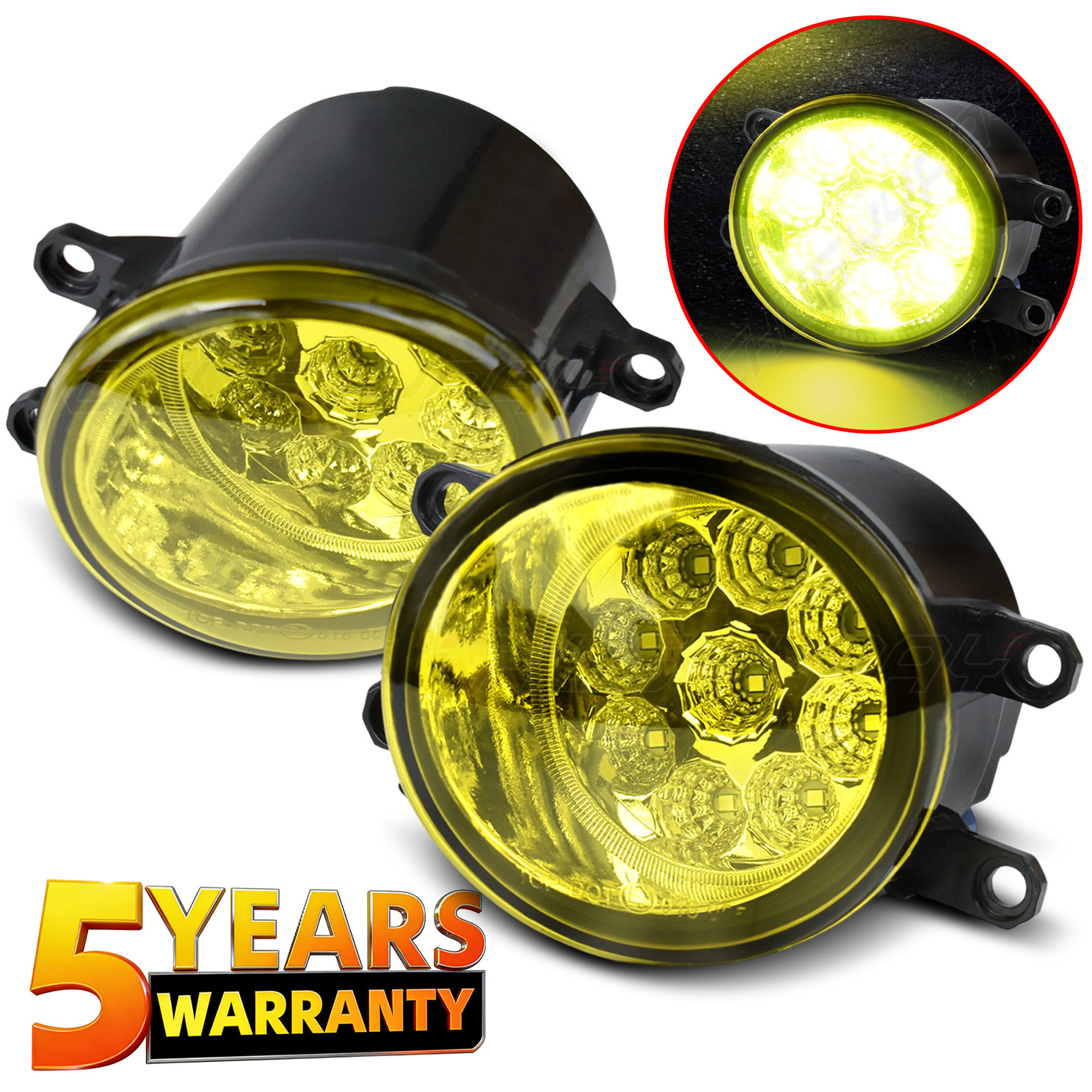New Pair yellow LED Fog Lights Left Right Lamp For Toyota Camry 2007-2014