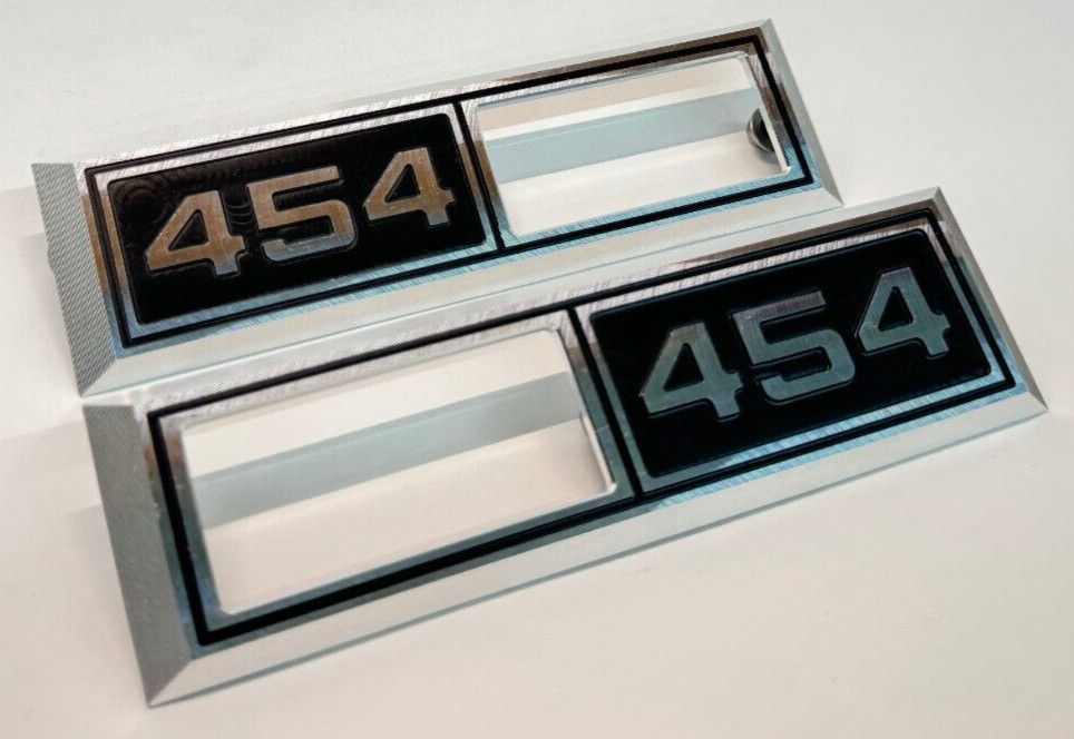1968 Chevelle Impala Nova ‘454’ Emblem Marker Light Bezel Front Fender Billet