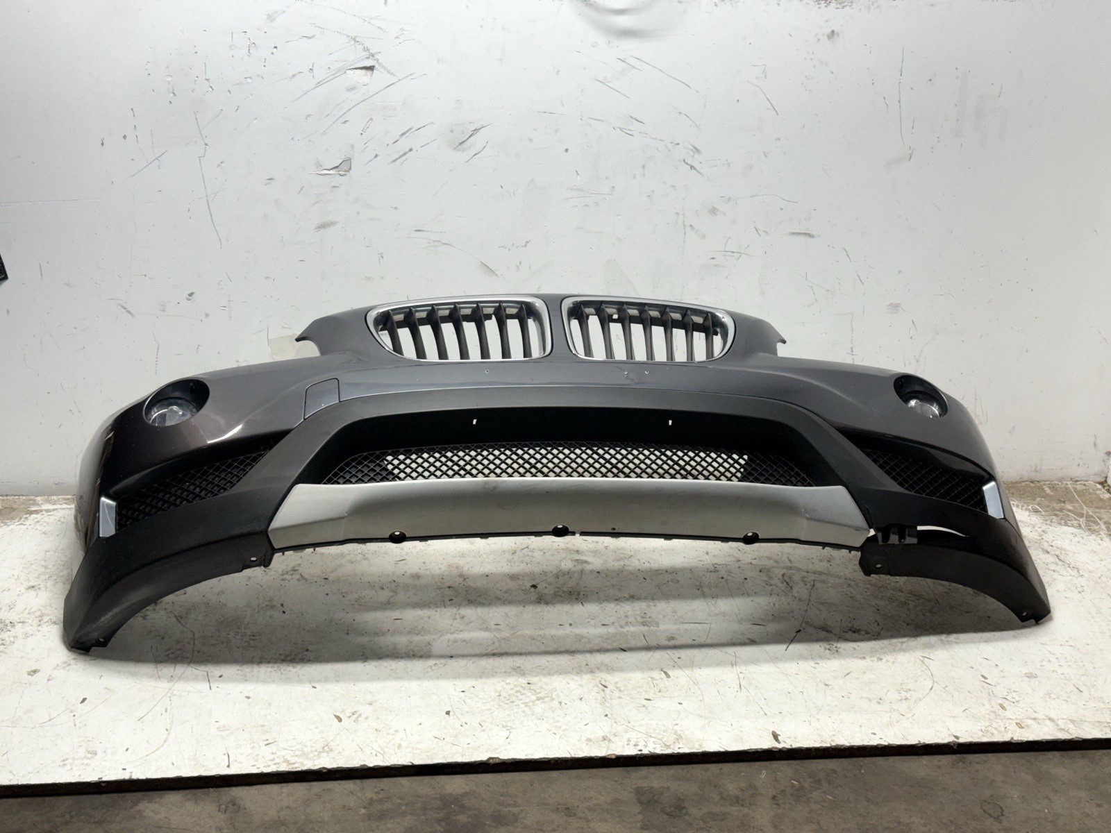 2011-2015 BMW E84 X1 Front Bumper Cover Assembly Gray OEM