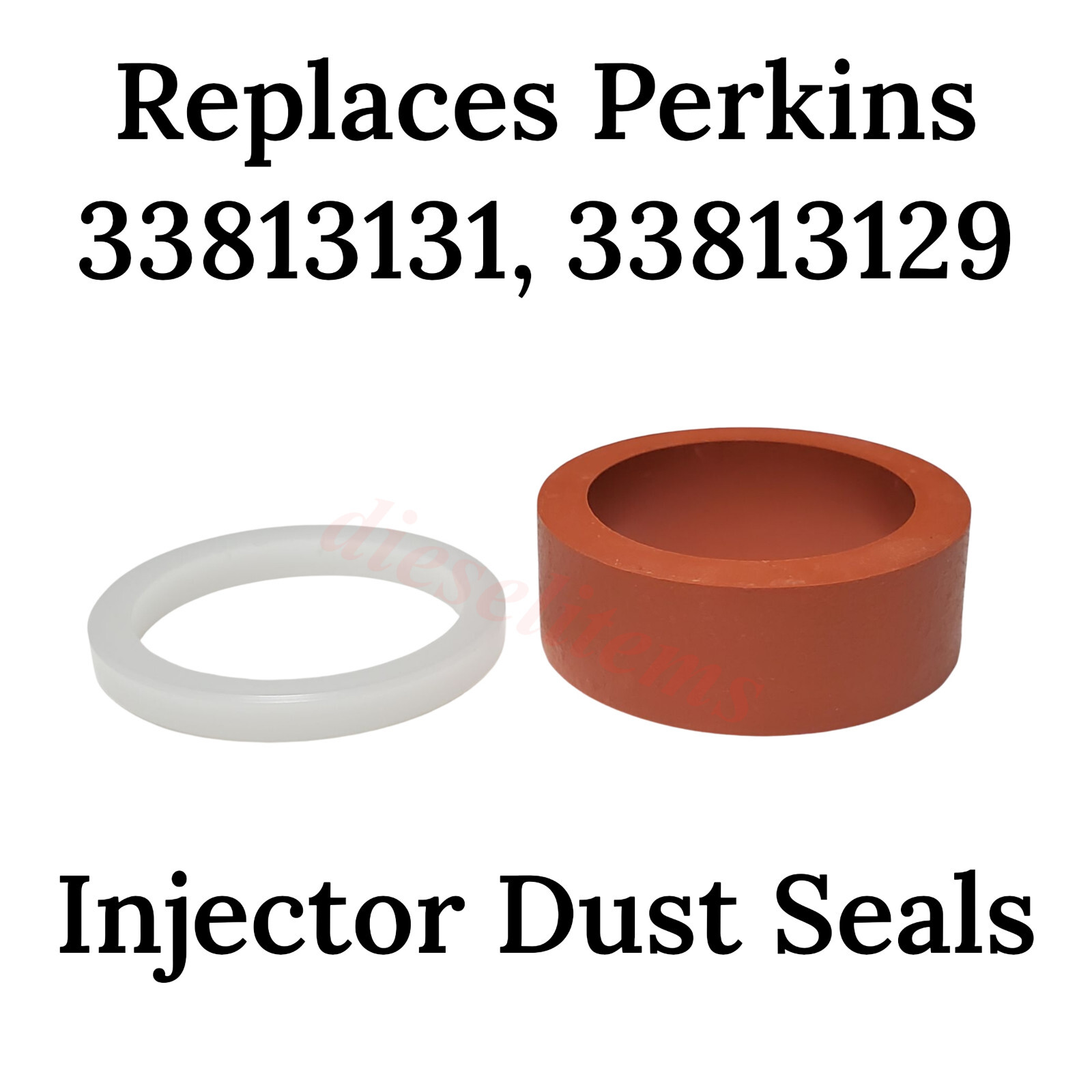 Tractor Injector Dust Seal with Spacer For Perkins replaces 33813131 33813129