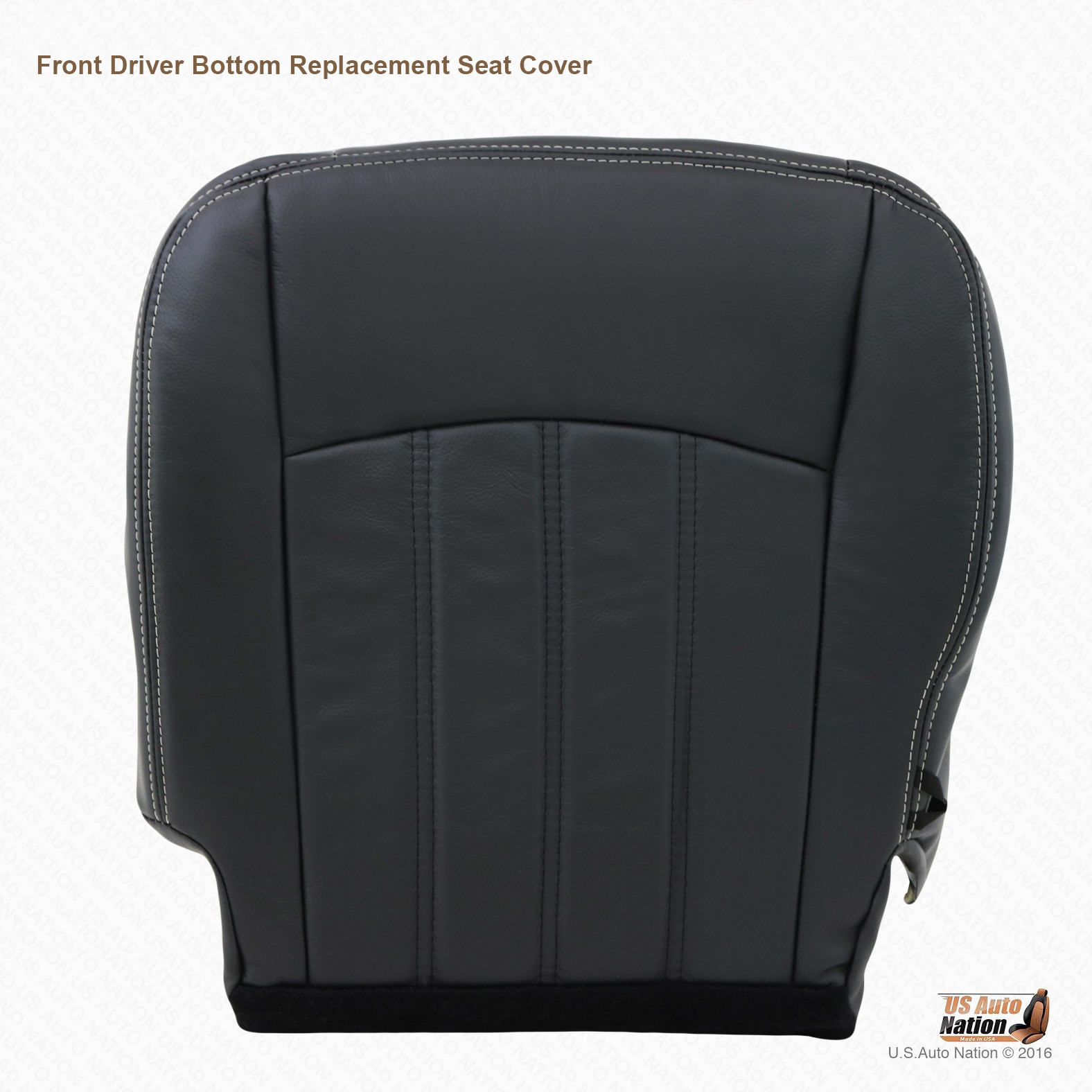 11-12 For Dodge Ram 1500 Laramie -Front Driver Lower Dk Gray Genuine Lthr. Cover