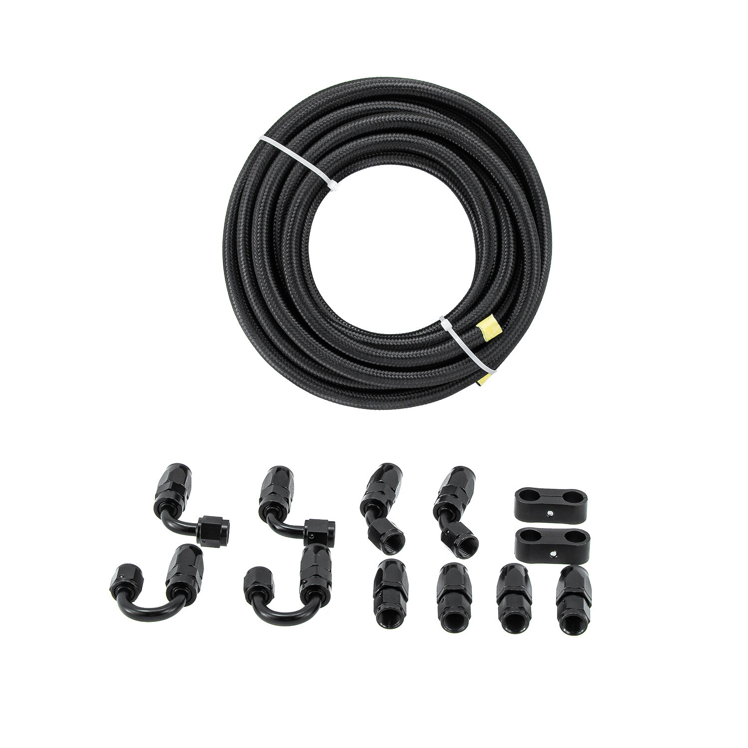 4AN Fuel Line Kit 4AN Nylon Braided Fuel Line Hose Fitting Kit CPE 20FT US