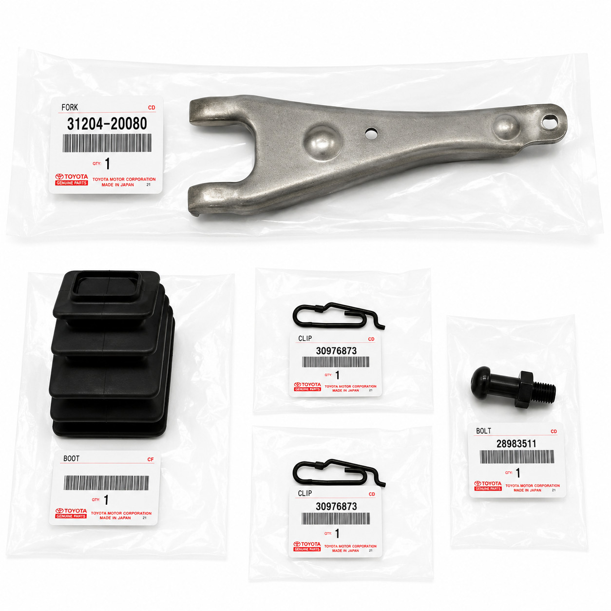 Toyota Genuine AE86 5-Speed M/T Clutch Release Fork Kit 31204-20080 OEM