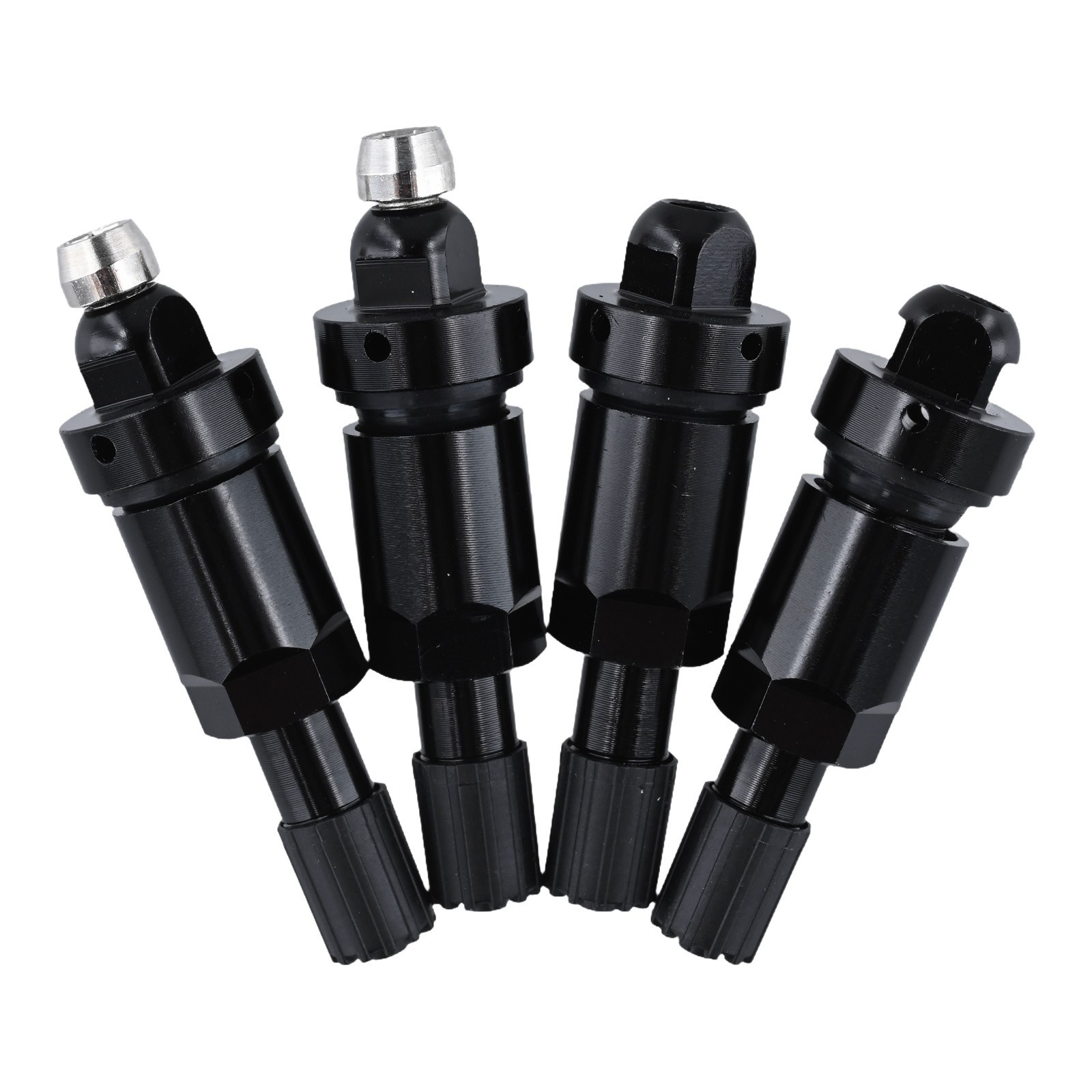 Replacement Tire Valves TPMS Alloy Rubber Gaskets Touch Of Style Fixing Nut