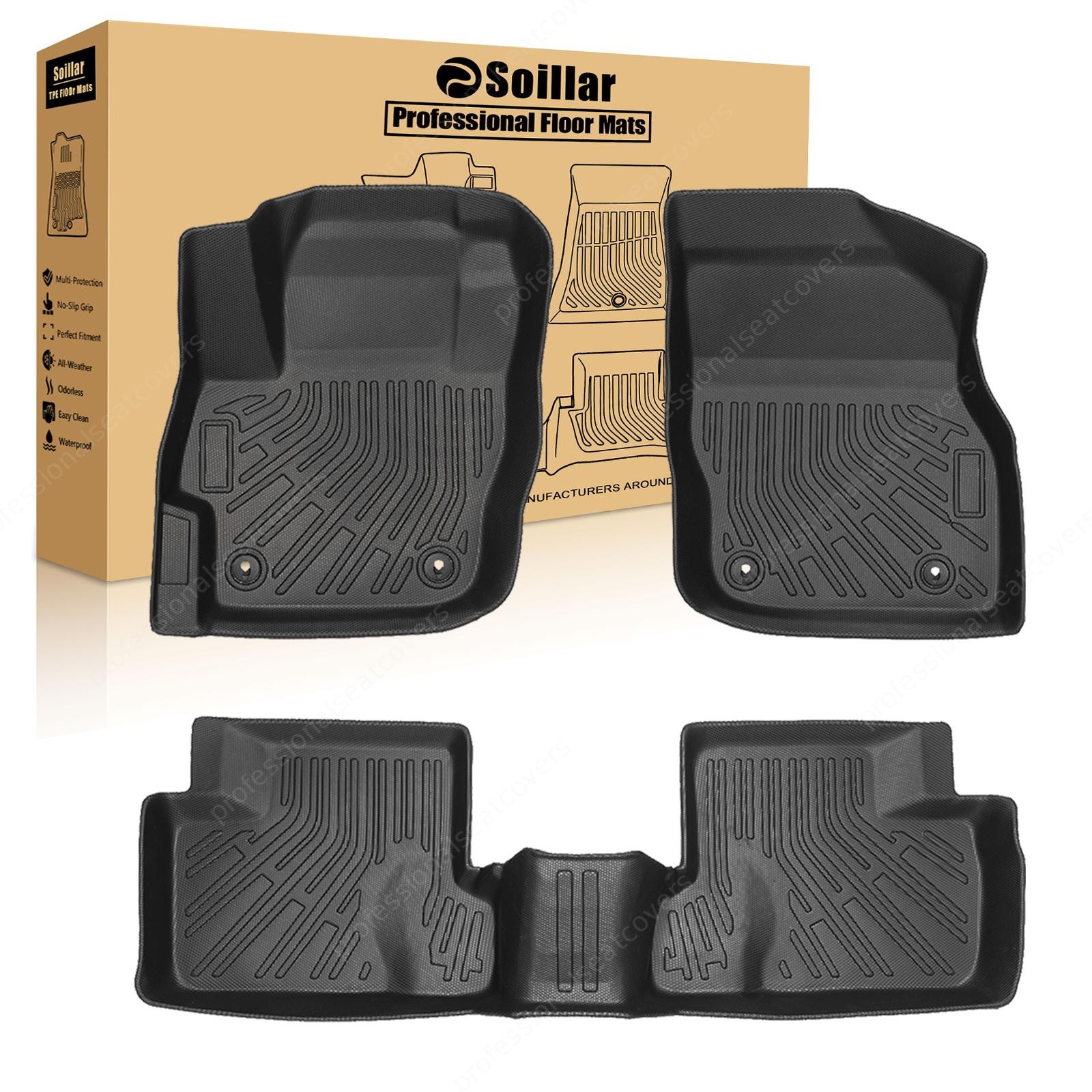 New 3D Fits 2010-2013 Mazda 3 Front+2nd 4Door TPE Floor Mats Liners All-Weather