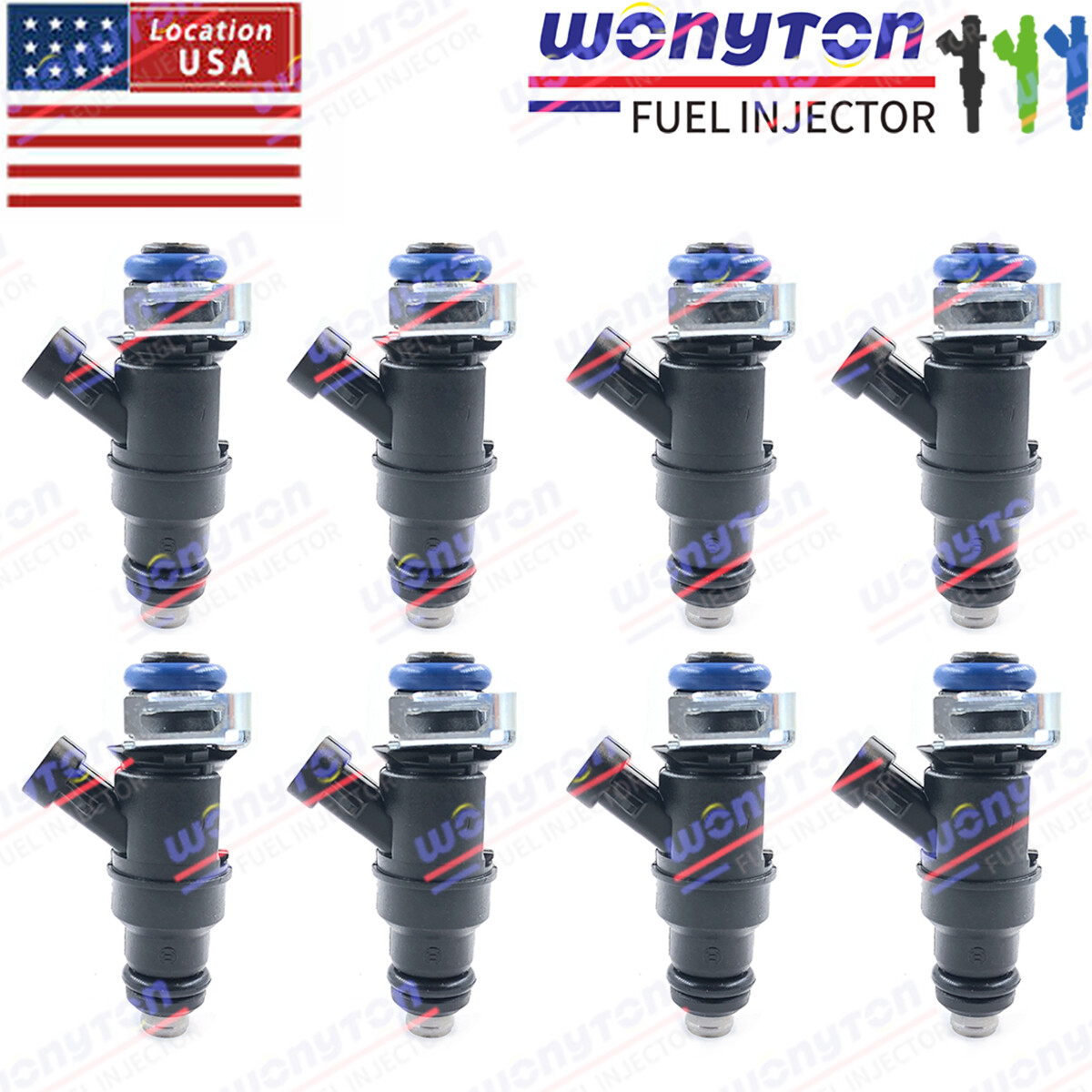8Pcs Fuel Injectors 25320288 For GM Chevy CHEVROLET GMC Truck