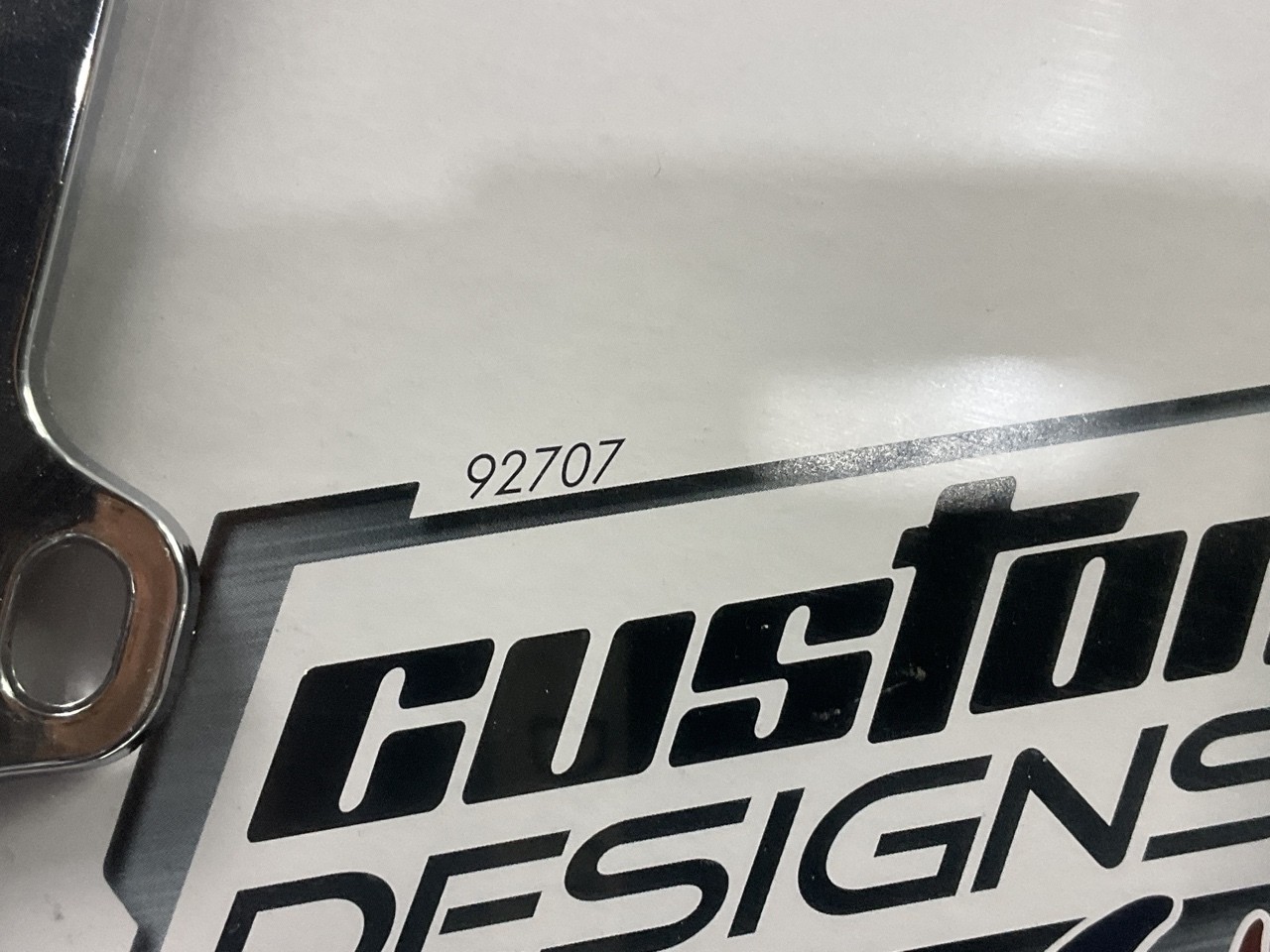 Custom Accessories 92707 Chrome Butterfly Design License Plate Frame
