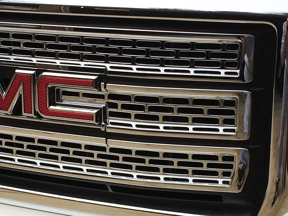 Chrome Grille Grill Insert Overlay Trim 4 Piece FOR 2014 2015 GMC Sierra 1500