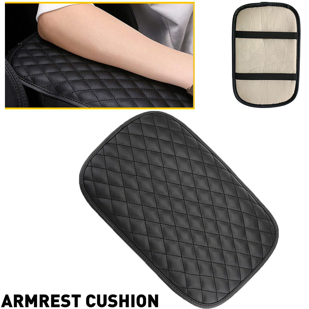 Universal Center Cover Armrest Cushion Console Pad Black Protector Car Auto Part