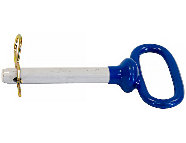 Buyers Products 66101 Blue Poly-Coated Handle on Steel Hitch Pin – 1/2 x 4″