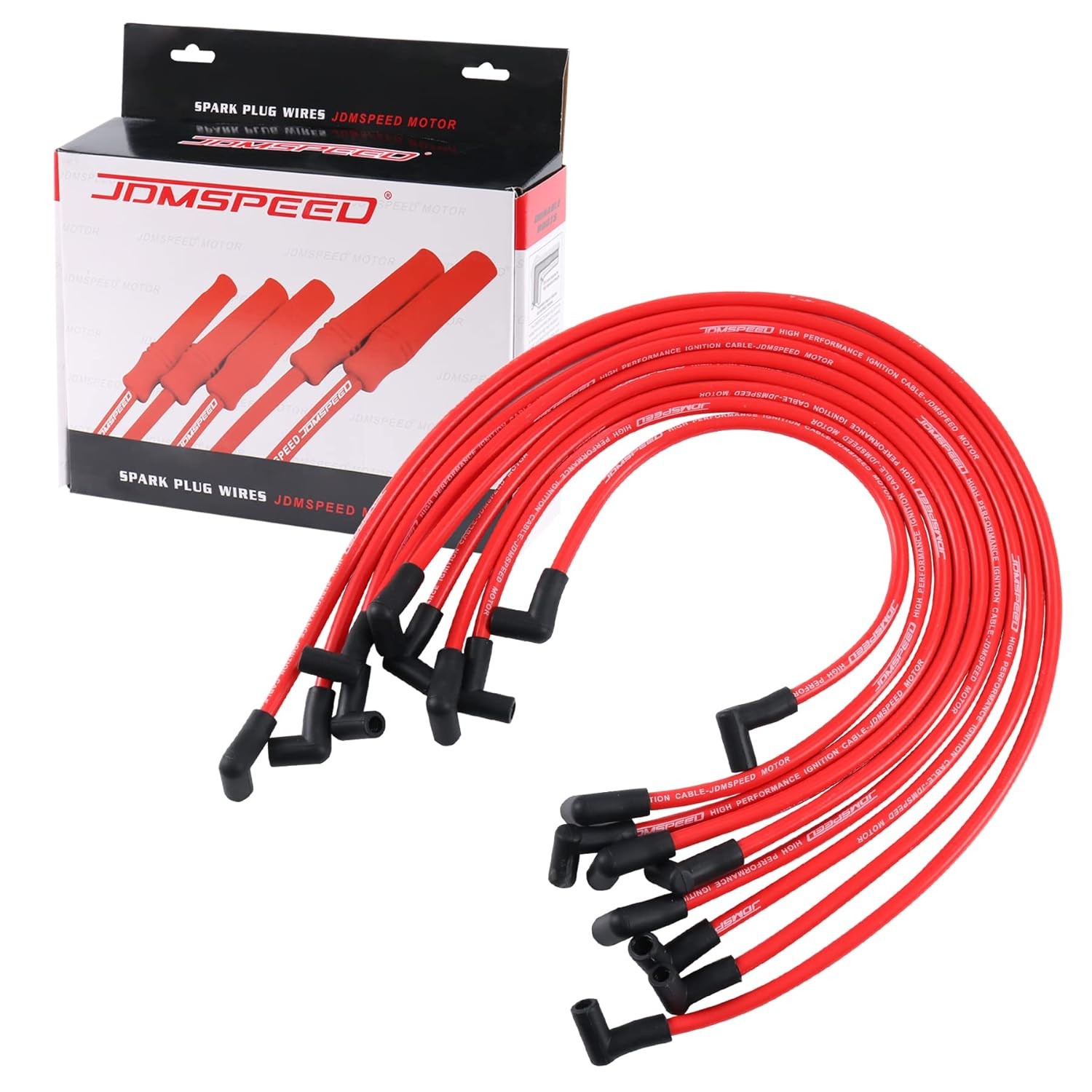 JDMSPEED New 10.5mm Spark Plug Wire Set Replacement for HEI SBC BBC 350 383…