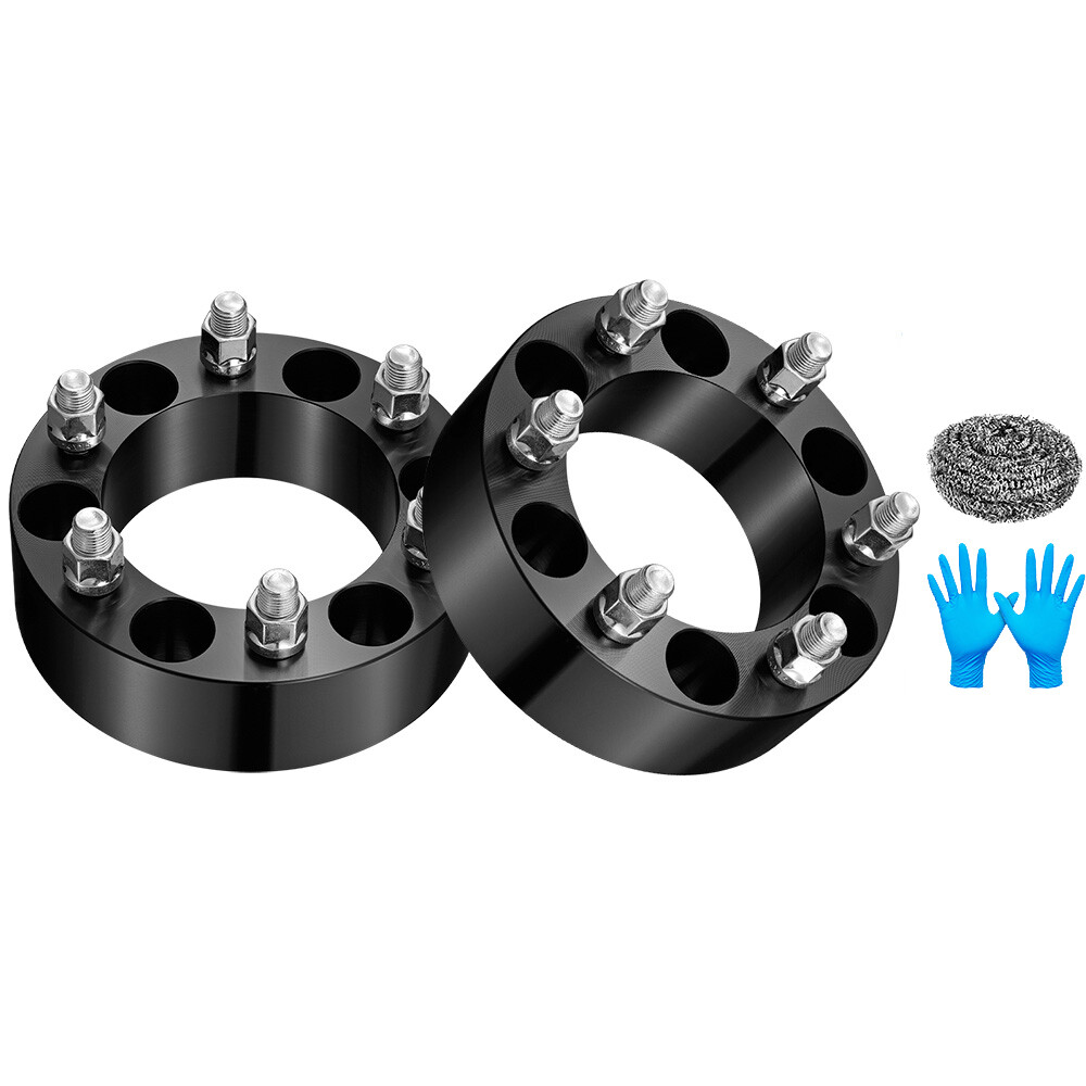 (2) 2 inch 6 Lug 6×5.5 Wheel Spacers fits Chevy Silverado 1500 Suburban Sierra