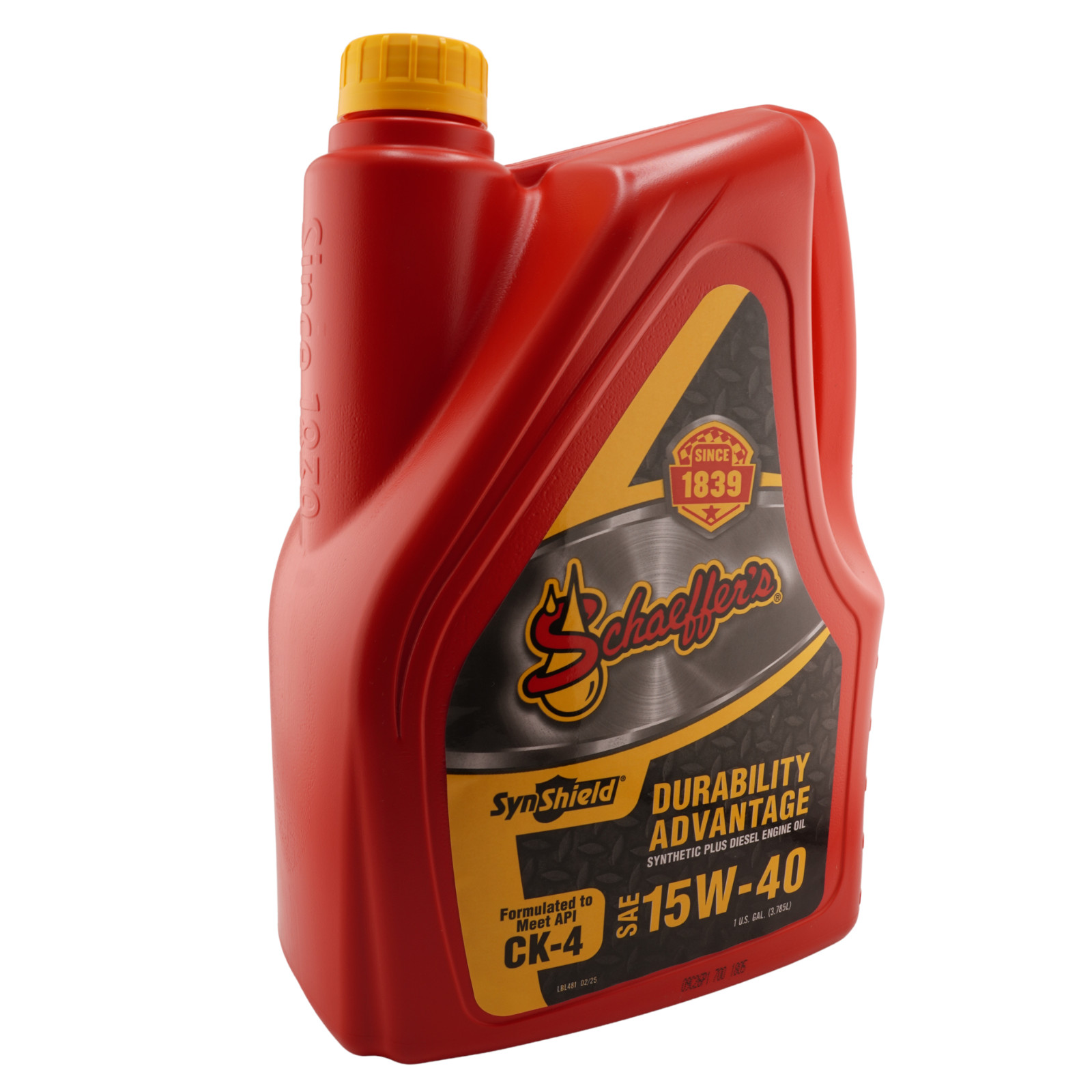 Schaeffer’s 700 SynShield 15W-40 CK-4 Diesel Engine Oil 1 Gallon