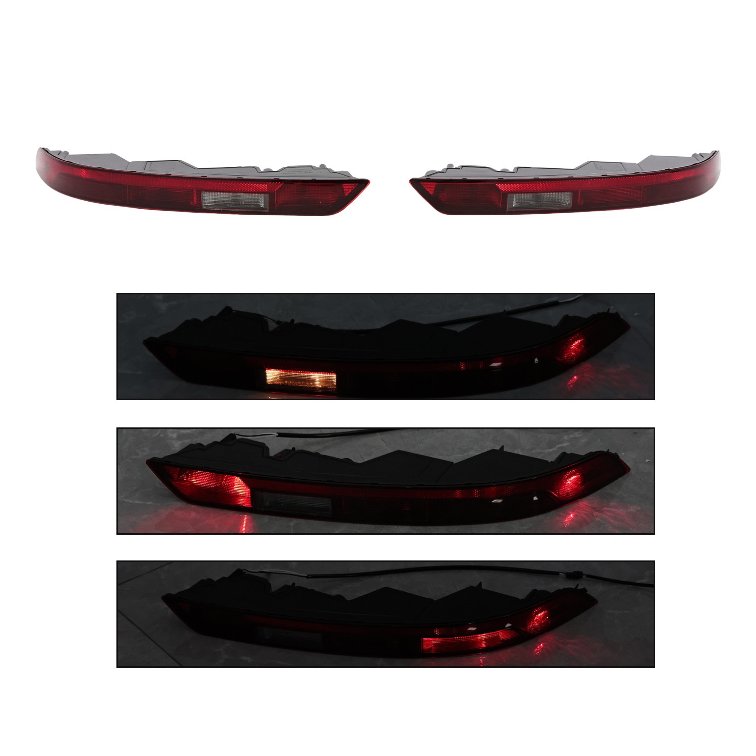 1 Pair Rear Bumper Lower Tail Light Brake Stop Lamp 80A945070A For Audi Q5 18-21