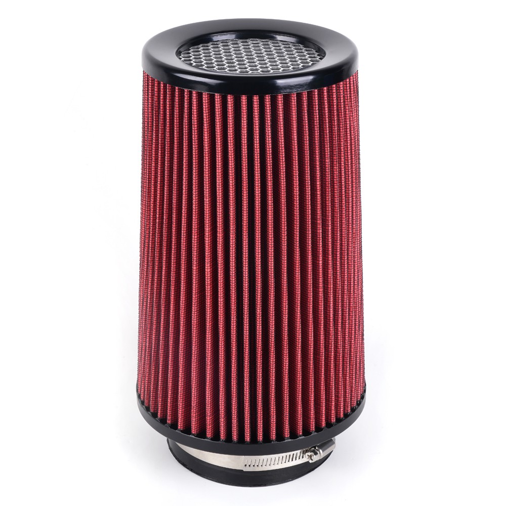3″ 3.5″ 4″ High Flow Cold Air Intake Filter Inlet 3 Sizes in 1 Red 10.5″ Tall