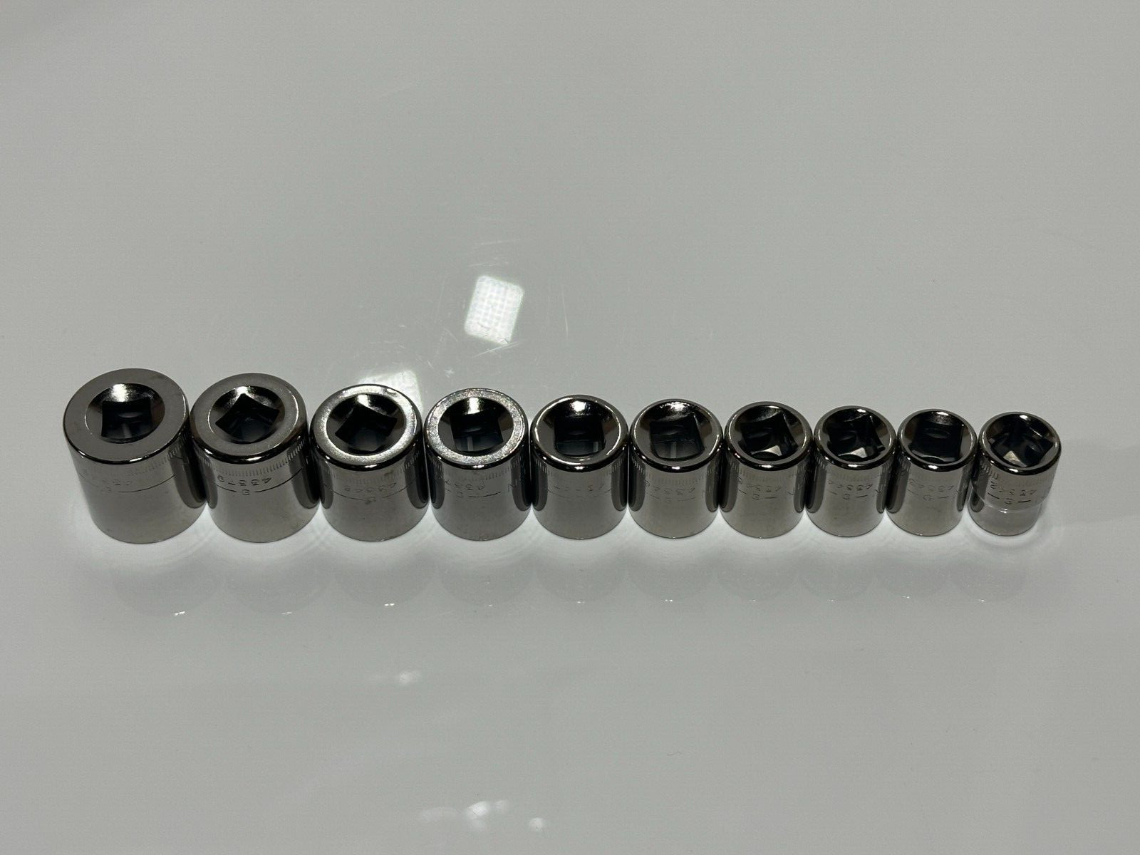 Craftsman USA New NOS 10pc Metric 10-19mm Shallow Socket Set – 3/8″ Drive – 6 PT