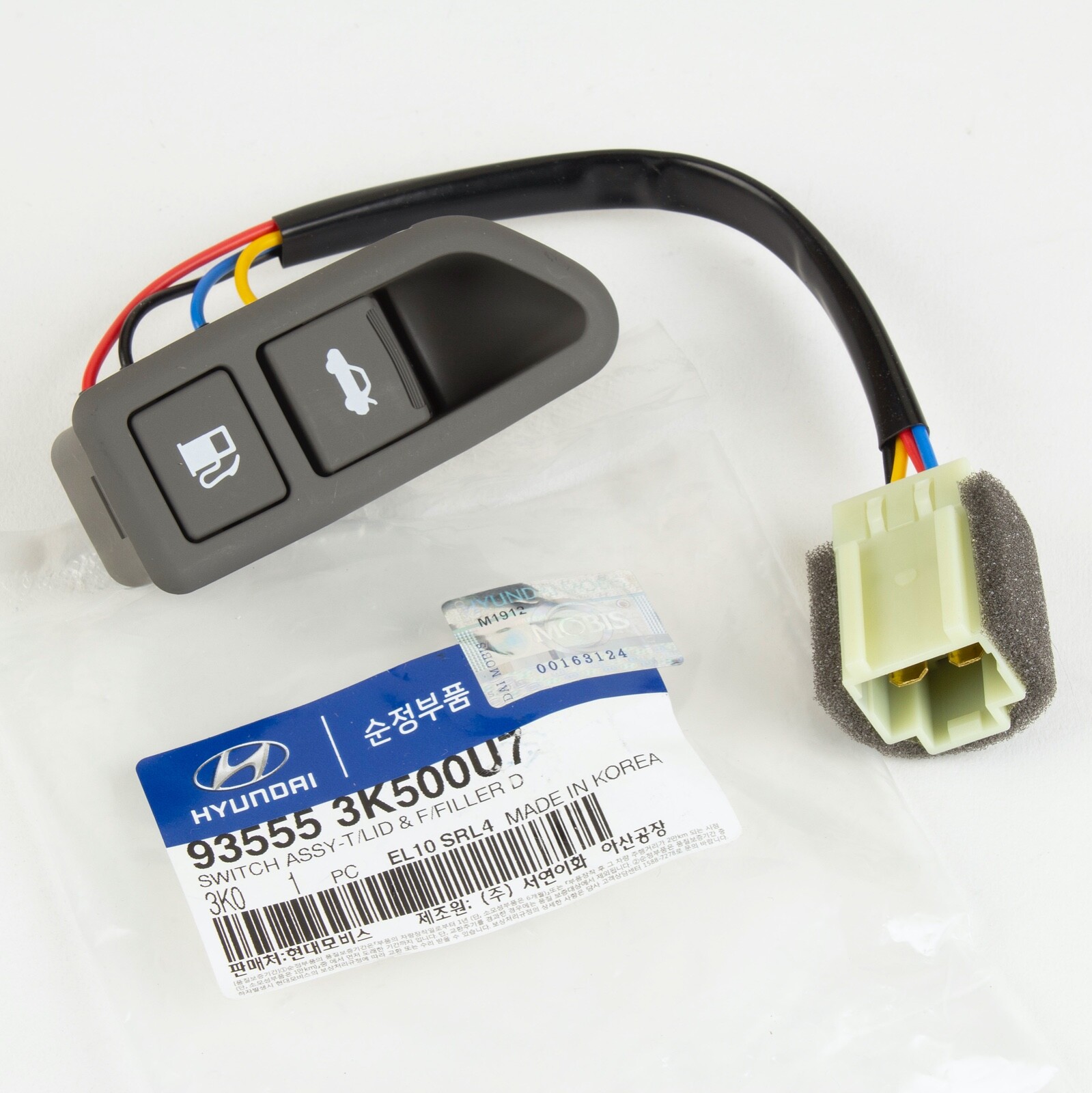 Genuine Hyundai Sonata Trunk Lid Fuel Filler Door Switch (2008-10) 93555-3K500U7