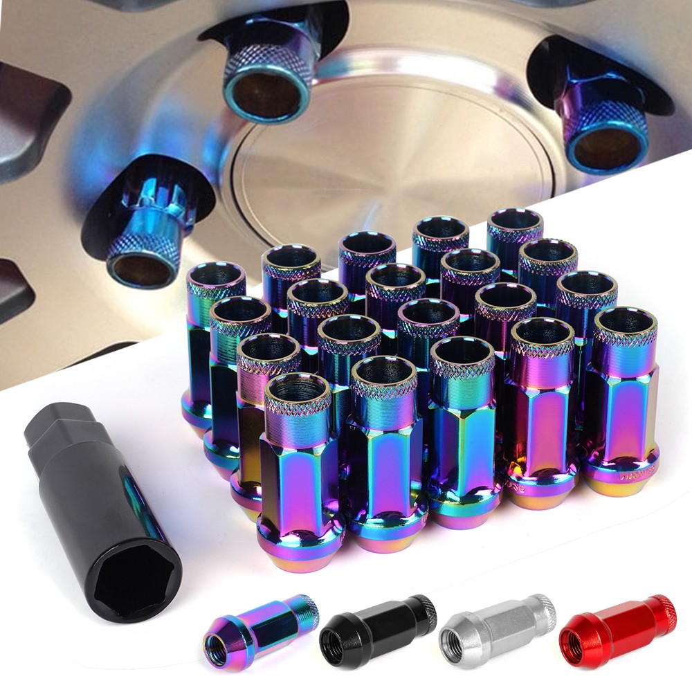 20PCS Forged Steel Lug Nuts 12X1.5 & 12×1.25 Acorn Rim Extended Open End 47mm