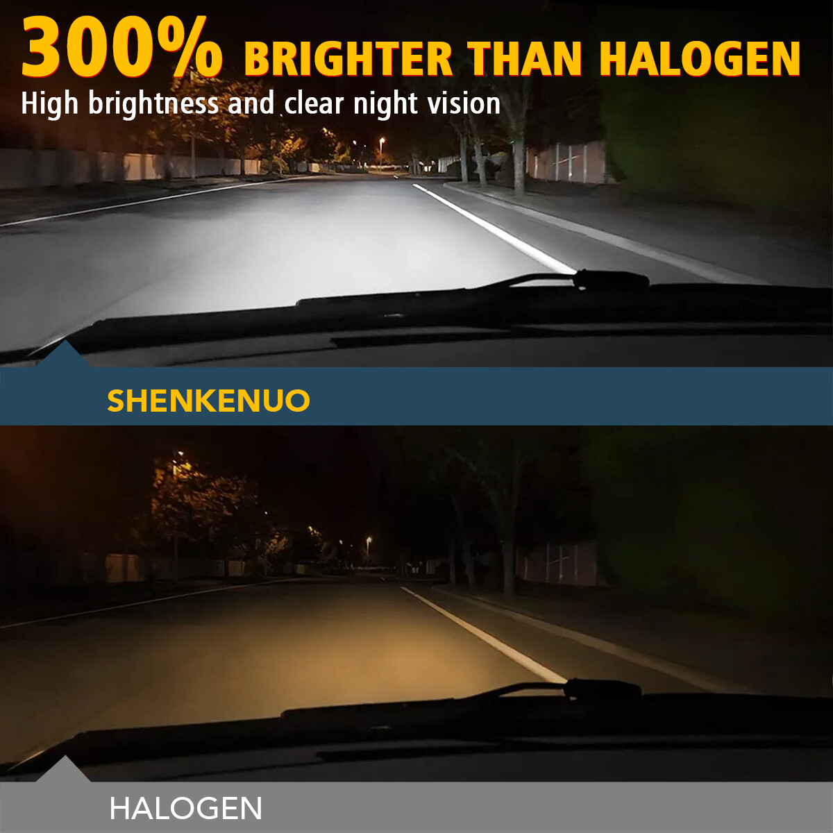 9007 HB5 COB LED Headlight Bulbs Conversion Kit High Low Beam 6000K Super White