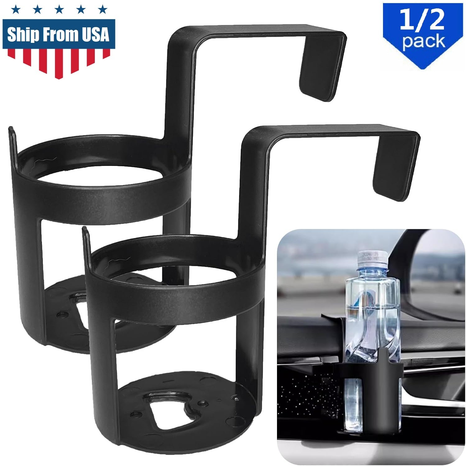 NEW Universal Vehicle Car Truck Cup Holder Case Drink Bottle Door Mount Stand US
