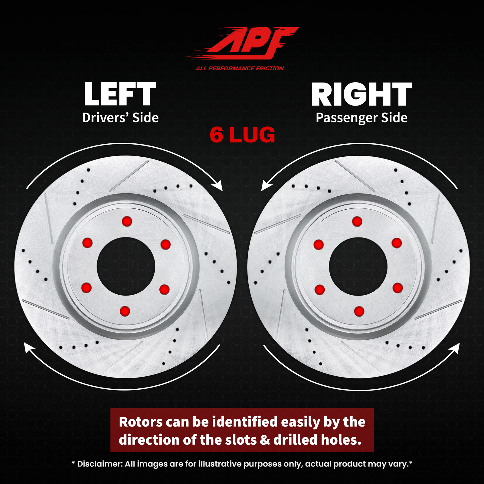 For Lincoln Navigator 2007-2017 – Rear Drilled and Slotted Rotors