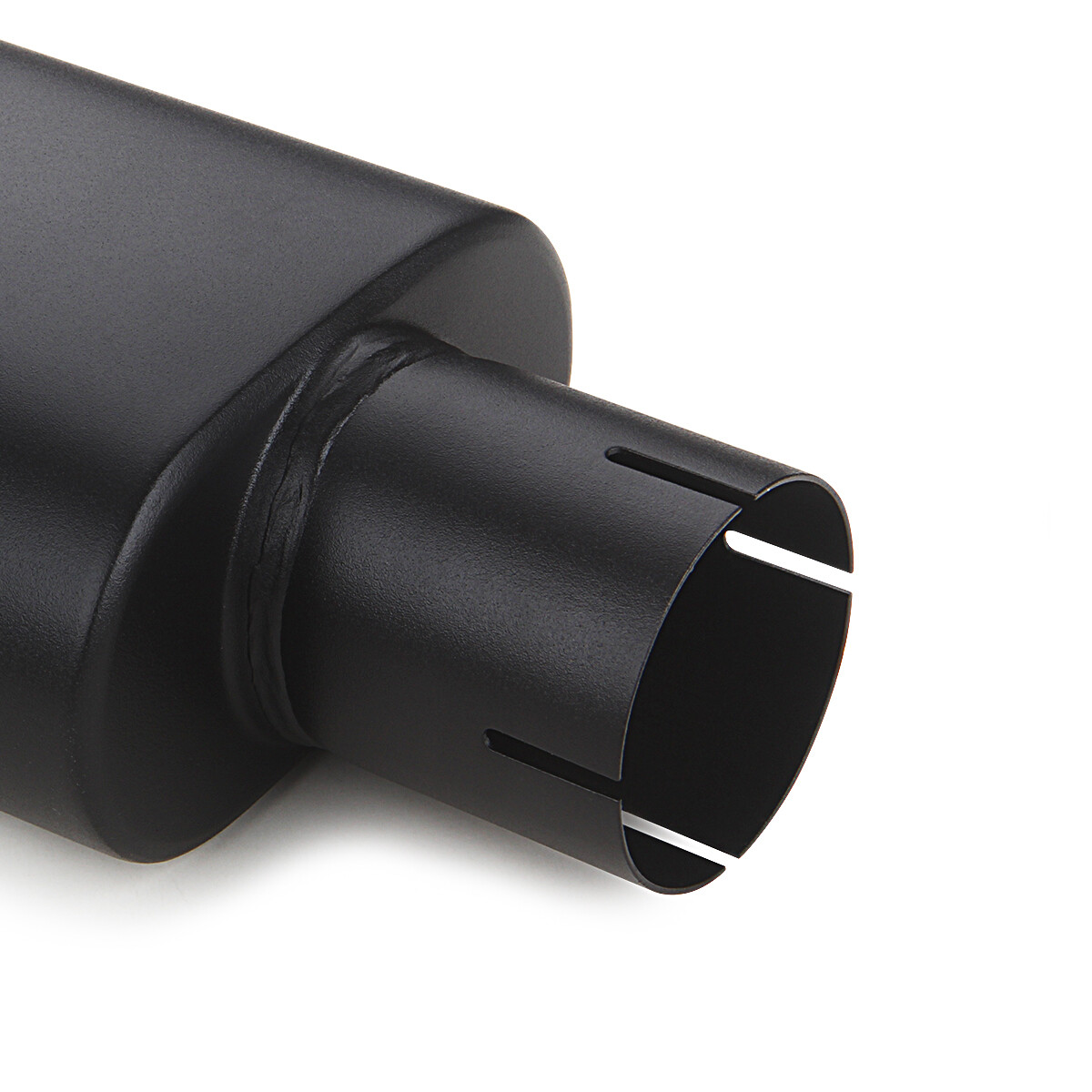 Square Exhaust Tip 2.5″ Inlet Rectangle 3″ x 5.5″ Outlet 9.5″ Long Clamp on Desi
