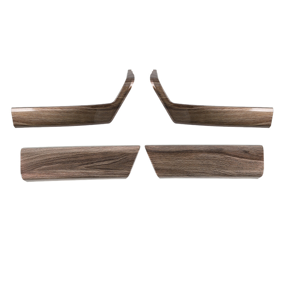 Interior Front/Rear Door Handle Panel Cover Trim For Ford F150 2021+ Wood Grain
