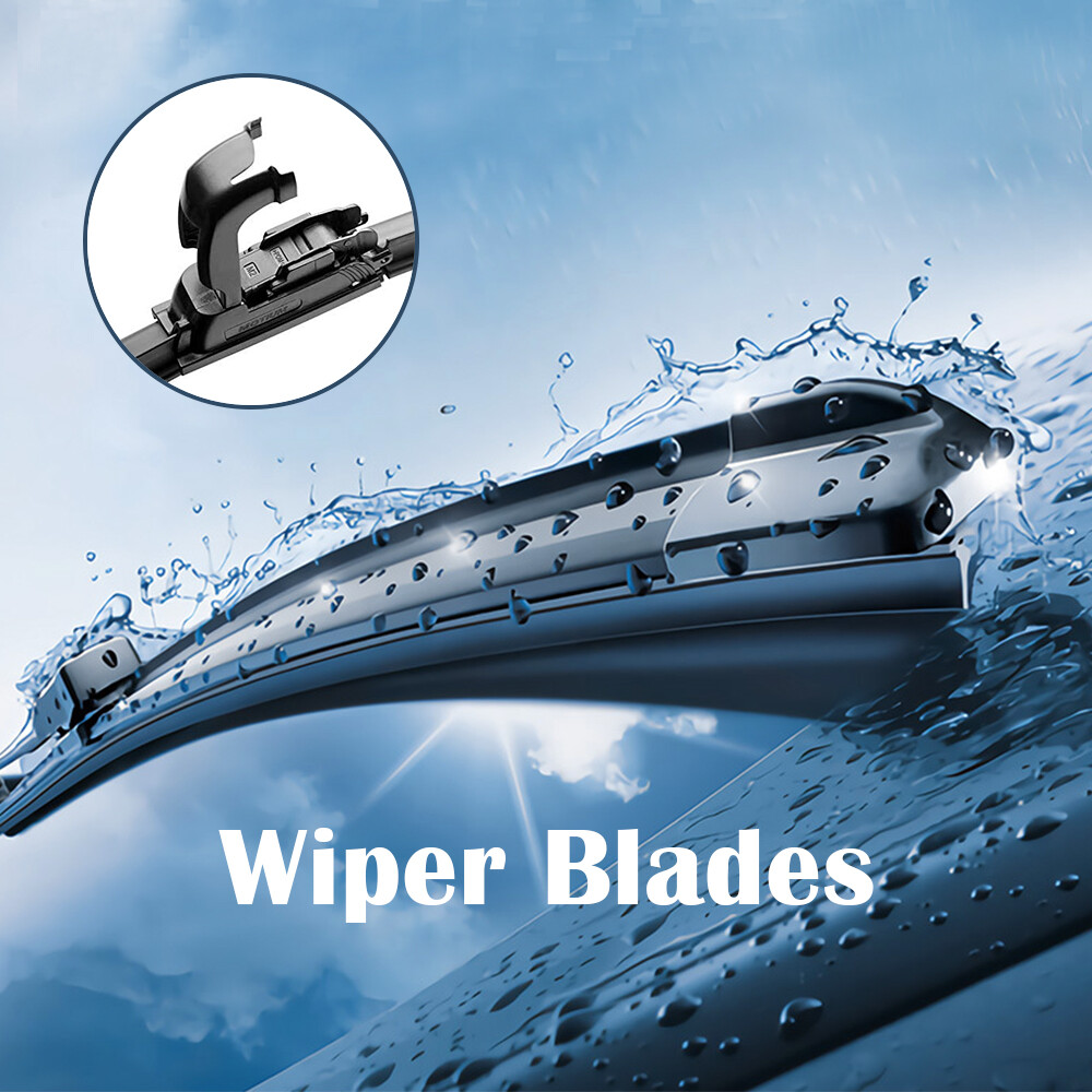 26″ & 18″ Bracketless Windshield Wiper Blades Hybrid Silicone J-HOOK OEM QUALITY