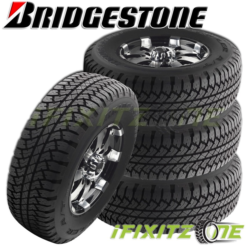 4 Bridgestone DUELER A/T RH-S P255/70R18 112S OWL Truck All Terrain M+S Tires