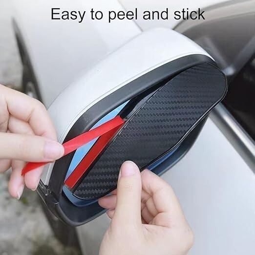 2 Pcs Universal Car Rear View Side Mirror Rain Protector Cover Cap