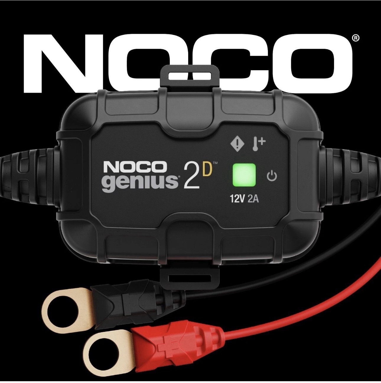 NOCO GENIUS2D 12V 2A Onboard Battery Charger, Trickle Charger and Maintainer