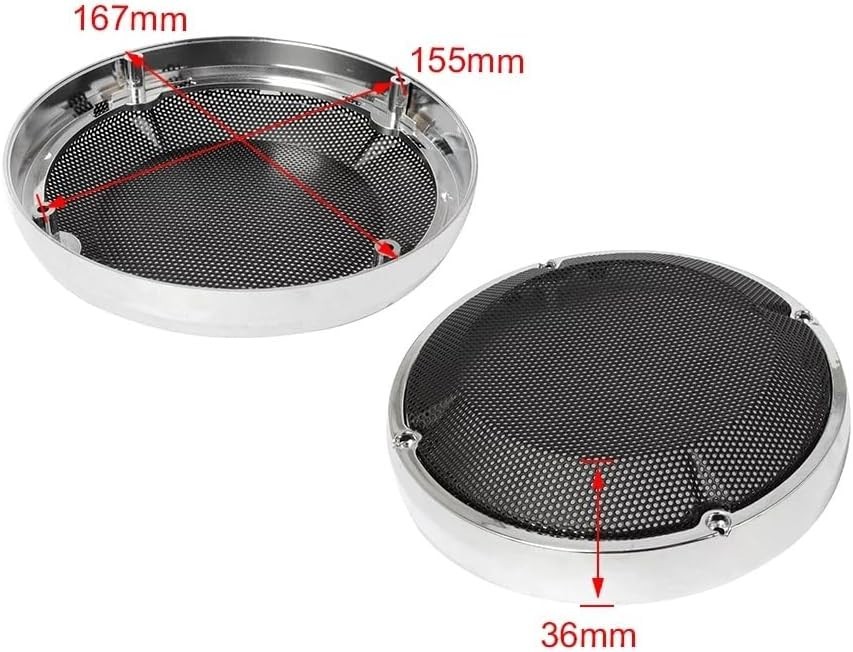 Black 6.5″ Speaker Grill Cover Lower Vented Fairing Lid Harley Touring 1983-2023