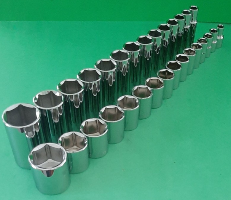NEW GEARWRENCH 30pc 1/2″ Drive 6pt Point Shallow & Deep SAE Socket Set to 1-1/2″