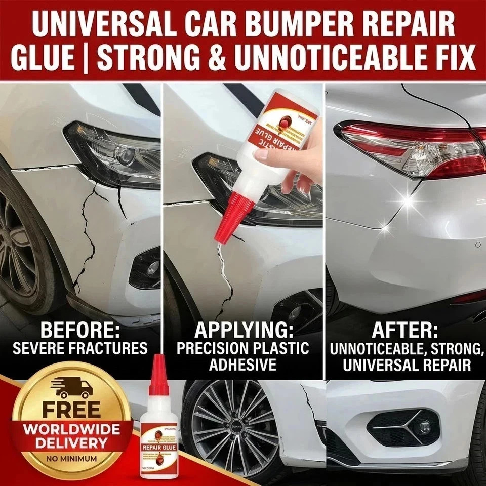 Universal Car Bumper Repair Glue Strong Plastic Adhesive Crack Fix Repair