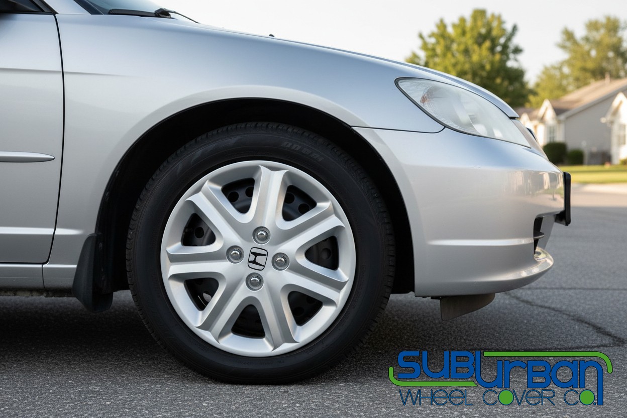 FITS 2003-2005 Honda Civic Style # B8902-15S 15″ Hubcaps Wheel Covers LOGO SET/4