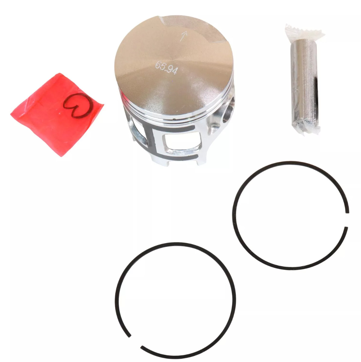 1988-06 Yamaha Blaster YFS200 200 Piston Rings Wrist Pin Cir-Clips 66mm Standard