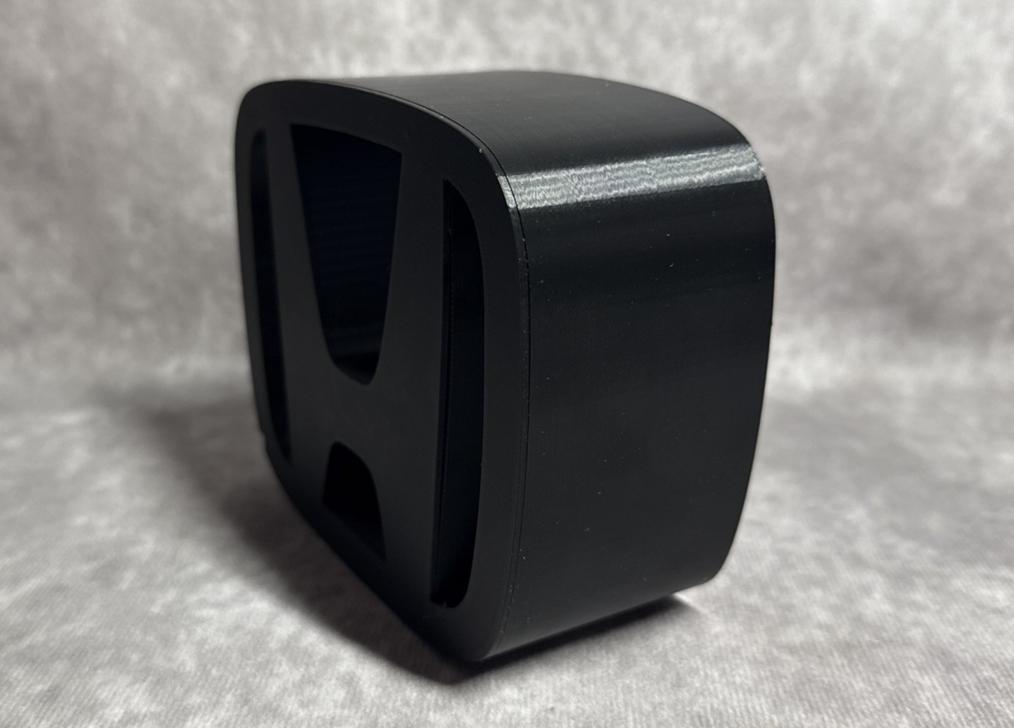 3D Honda Logo 5×4 Desktop Display Sign 3D Printed PETG Black White
