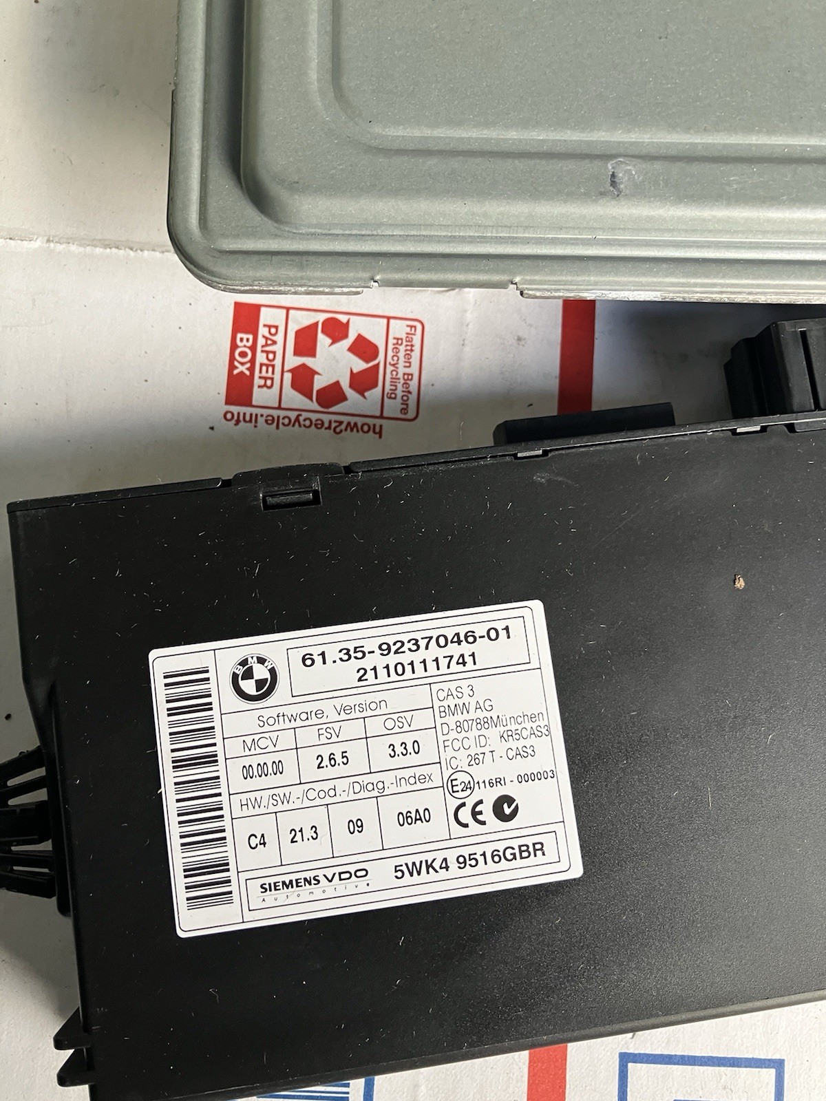 2011 BMW E90 E93 328i ECU N52 3.0 Engine ECU DME Ignition Module Key Set OEM
