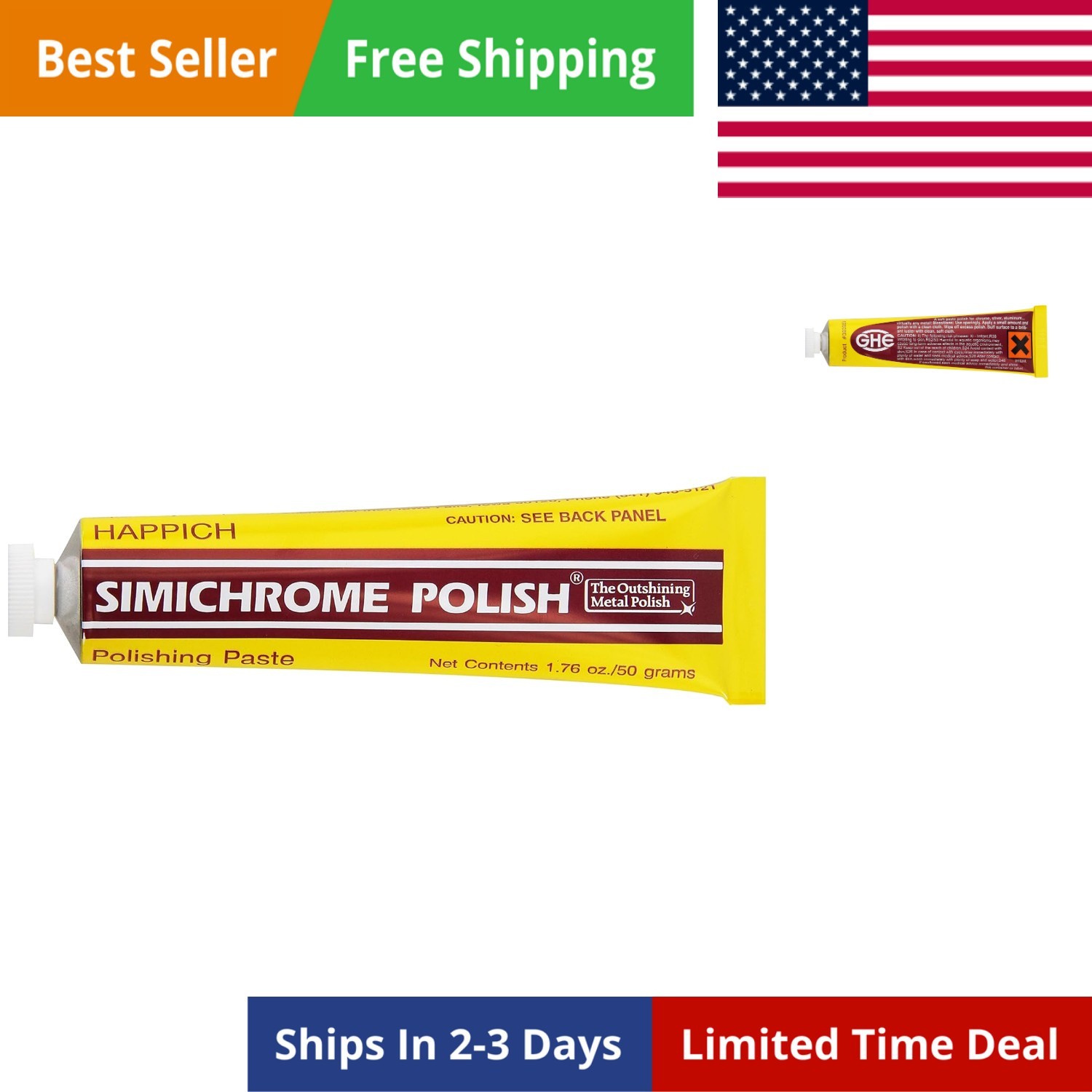 390050 All Metal Polish Tube – 1.76 oz.