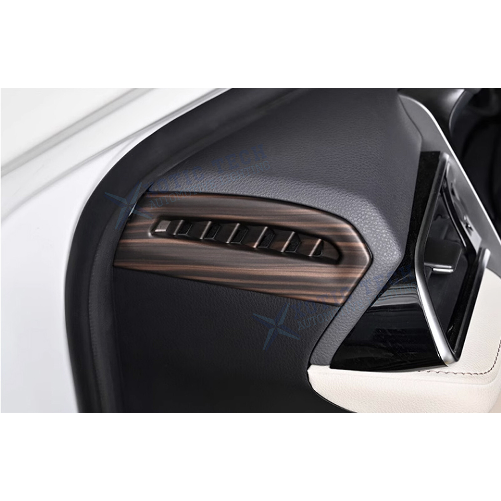 Full Set Interior Wood Grain Console Molding Cover Trim For Toyota Camry 2018+