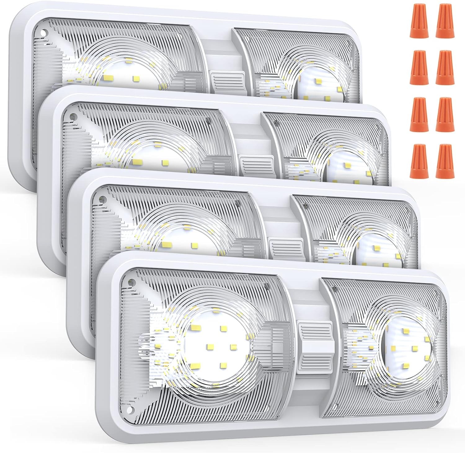 RV Lights Interior, 12 Volt Led 1000LM, Camper 8W, 4PACK