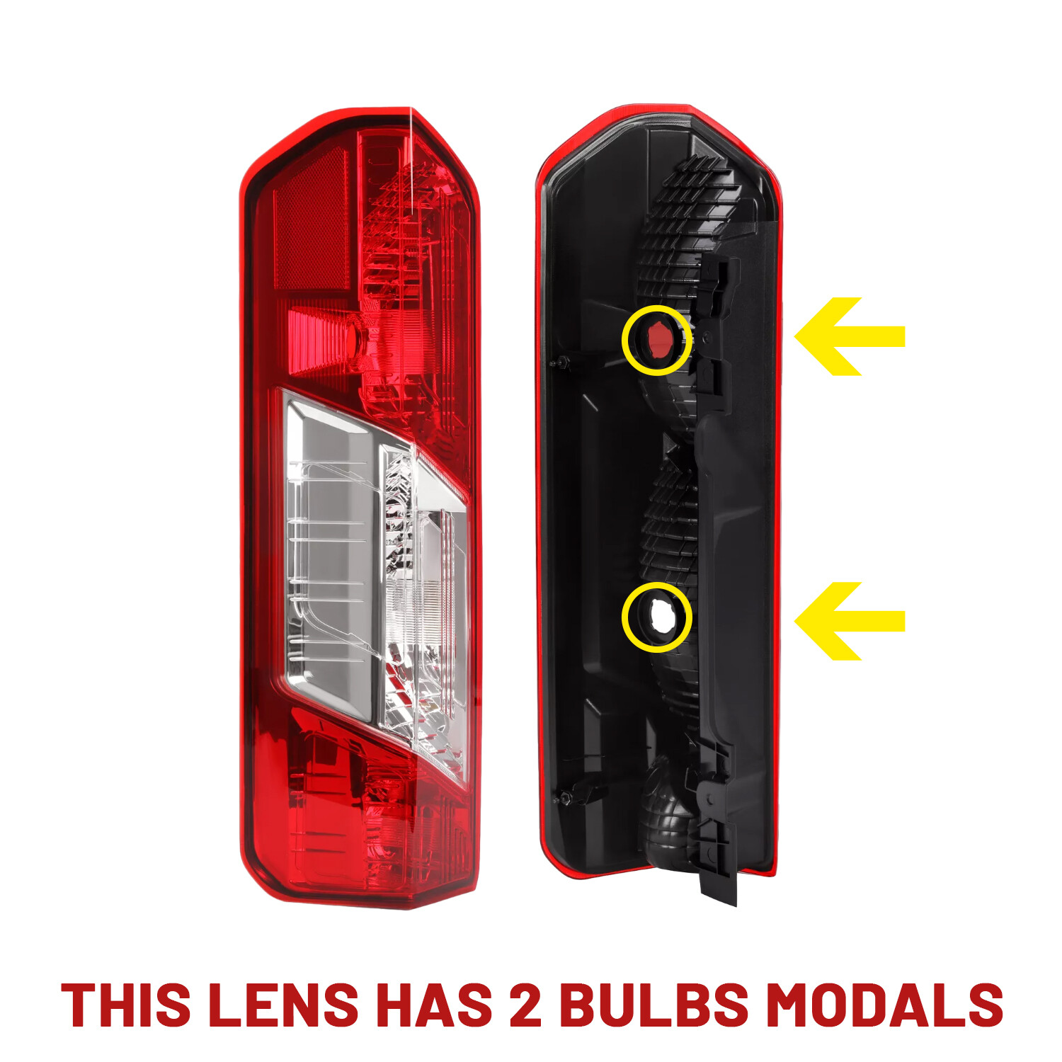 Red Rear LH Driver Side Tail Light Lamp Fit For 2015-23 Ford Transit 150 250 350