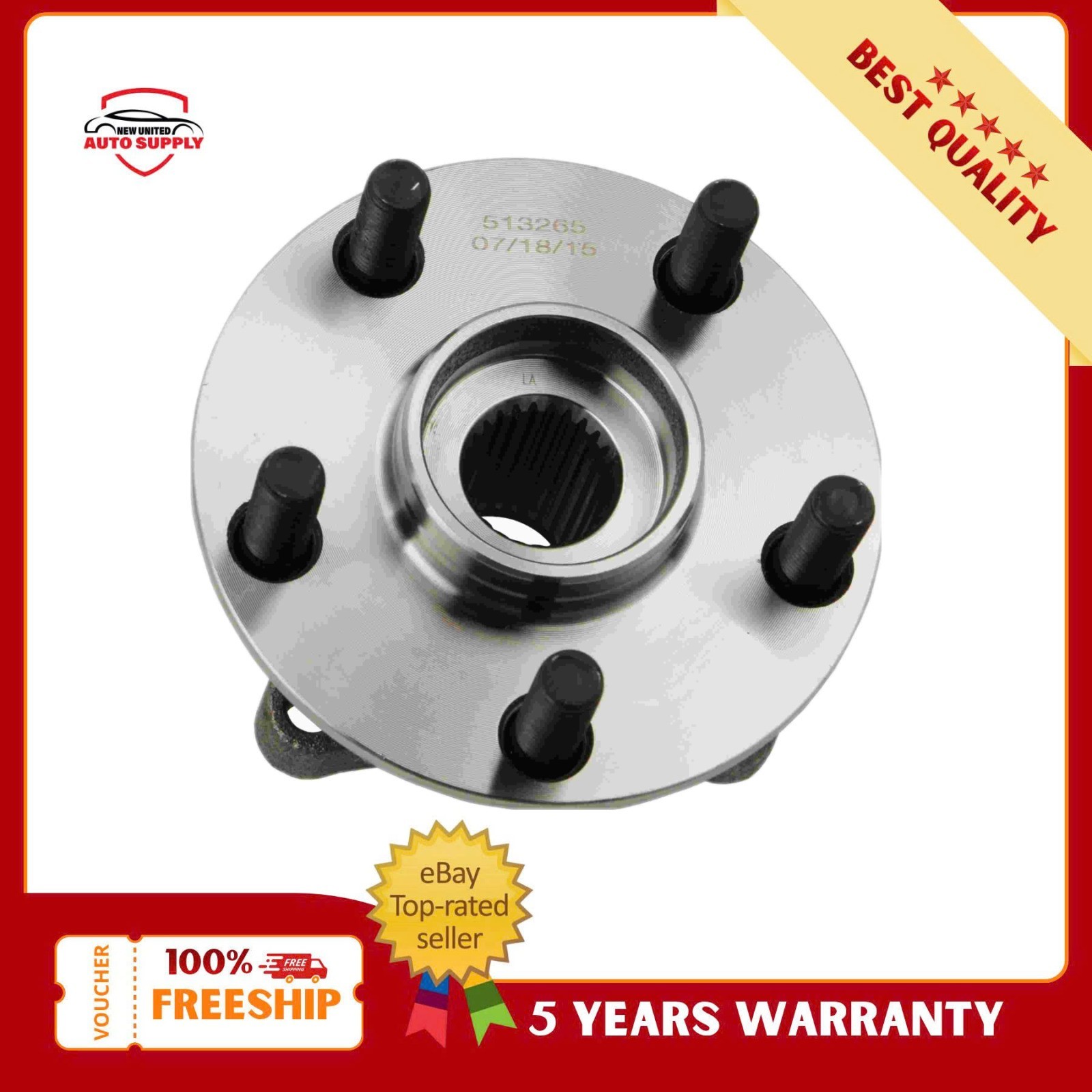 513265 Wheel Hub & Bearing Assembly Front fits 2004-2009 Toyota Prius 1.5L