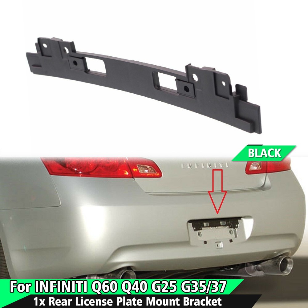 Rear License Plate Mount Bracket for INFINITI Q60 Q40 G25 G35/37 Coupe Sedan New